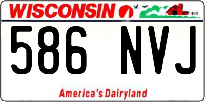 WI license plate 586NVJ