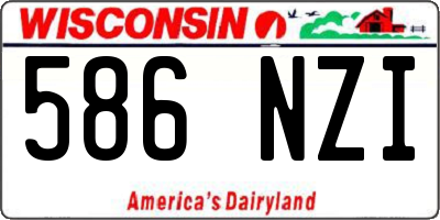 WI license plate 586NZI
