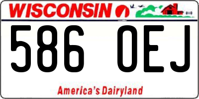 WI license plate 586OEJ