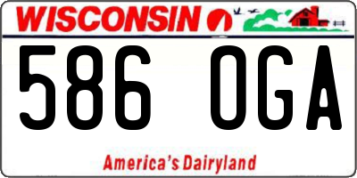 WI license plate 586OGA