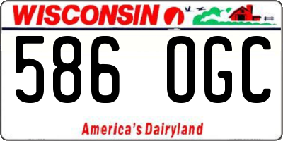 WI license plate 586OGC