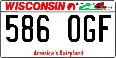 WI license plate 586OGF