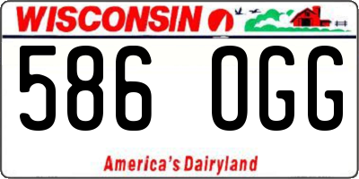 WI license plate 586OGG