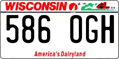 WI license plate 586OGH