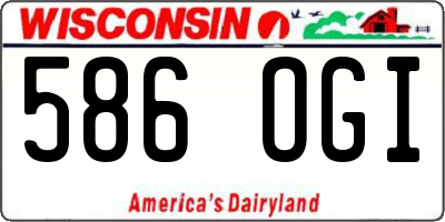 WI license plate 586OGI