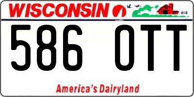 WI license plate 586OTT