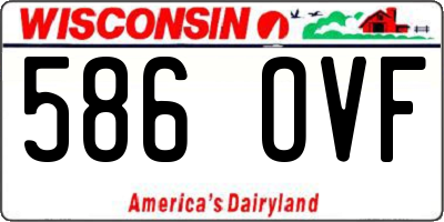 WI license plate 586OVF