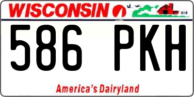 WI license plate 586PKH