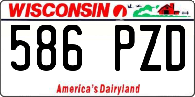 WI license plate 586PZD