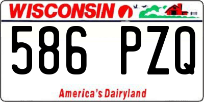 WI license plate 586PZQ