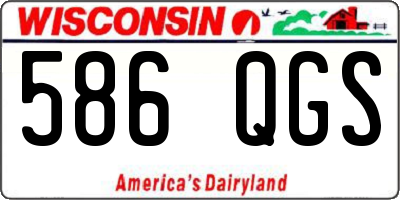 WI license plate 586QGS