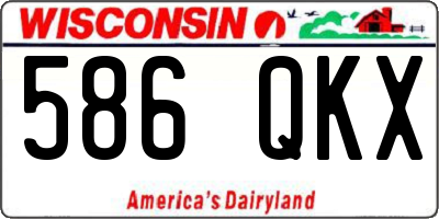 WI license plate 586QKX