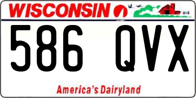 WI license plate 586QVX