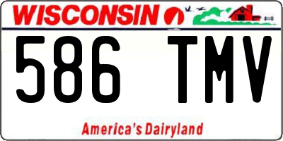 WI license plate 586TMV