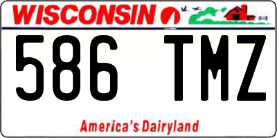 WI license plate 586TMZ