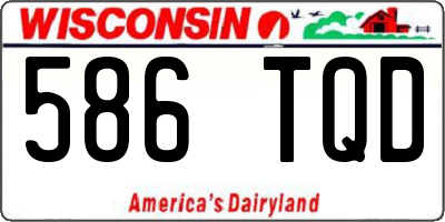 WI license plate 586TQD