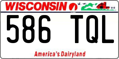WI license plate 586TQL