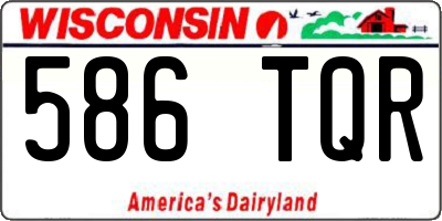 WI license plate 586TQR