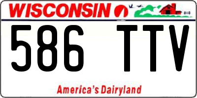 WI license plate 586TTV