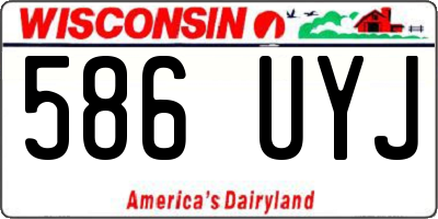 WI license plate 586UYJ