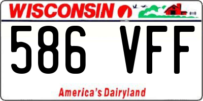WI license plate 586VFF
