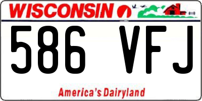 WI license plate 586VFJ