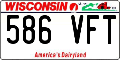 WI license plate 586VFT