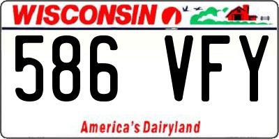 WI license plate 586VFY