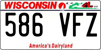 WI license plate 586VFZ