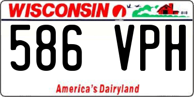 WI license plate 586VPH