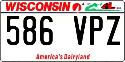 WI license plate 586VPZ