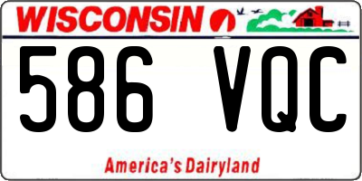 WI license plate 586VQC