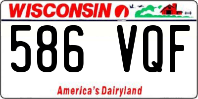 WI license plate 586VQF
