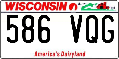 WI license plate 586VQG