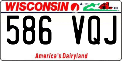 WI license plate 586VQJ