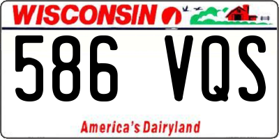 WI license plate 586VQS