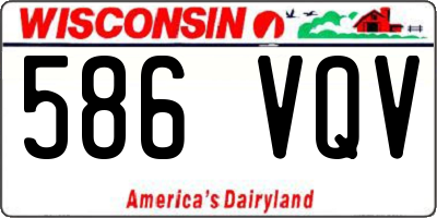 WI license plate 586VQV