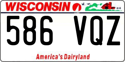 WI license plate 586VQZ