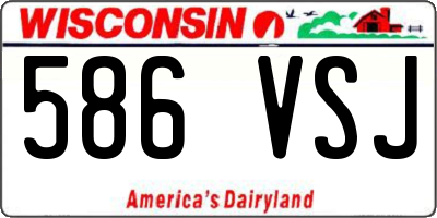 WI license plate 586VSJ