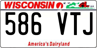 WI license plate 586VTJ