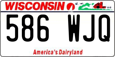 WI license plate 586WJQ