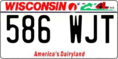 WI license plate 586WJT