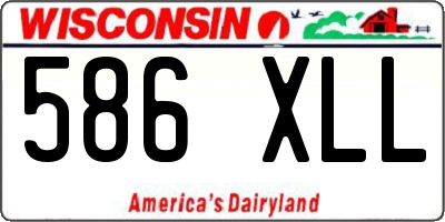 WI license plate 586XLL