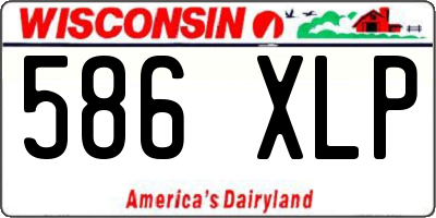WI license plate 586XLP