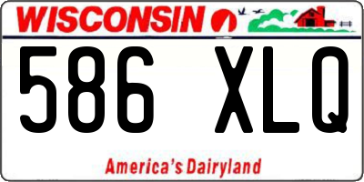 WI license plate 586XLQ