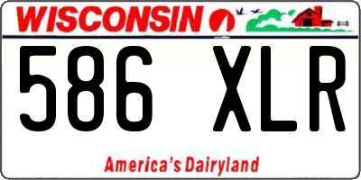 WI license plate 586XLR