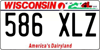 WI license plate 586XLZ