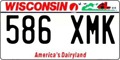 WI license plate 586XMK