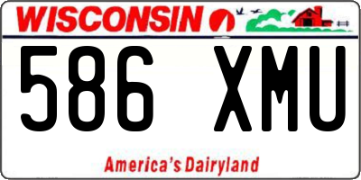 WI license plate 586XMU