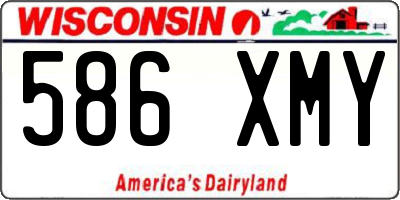 WI license plate 586XMY